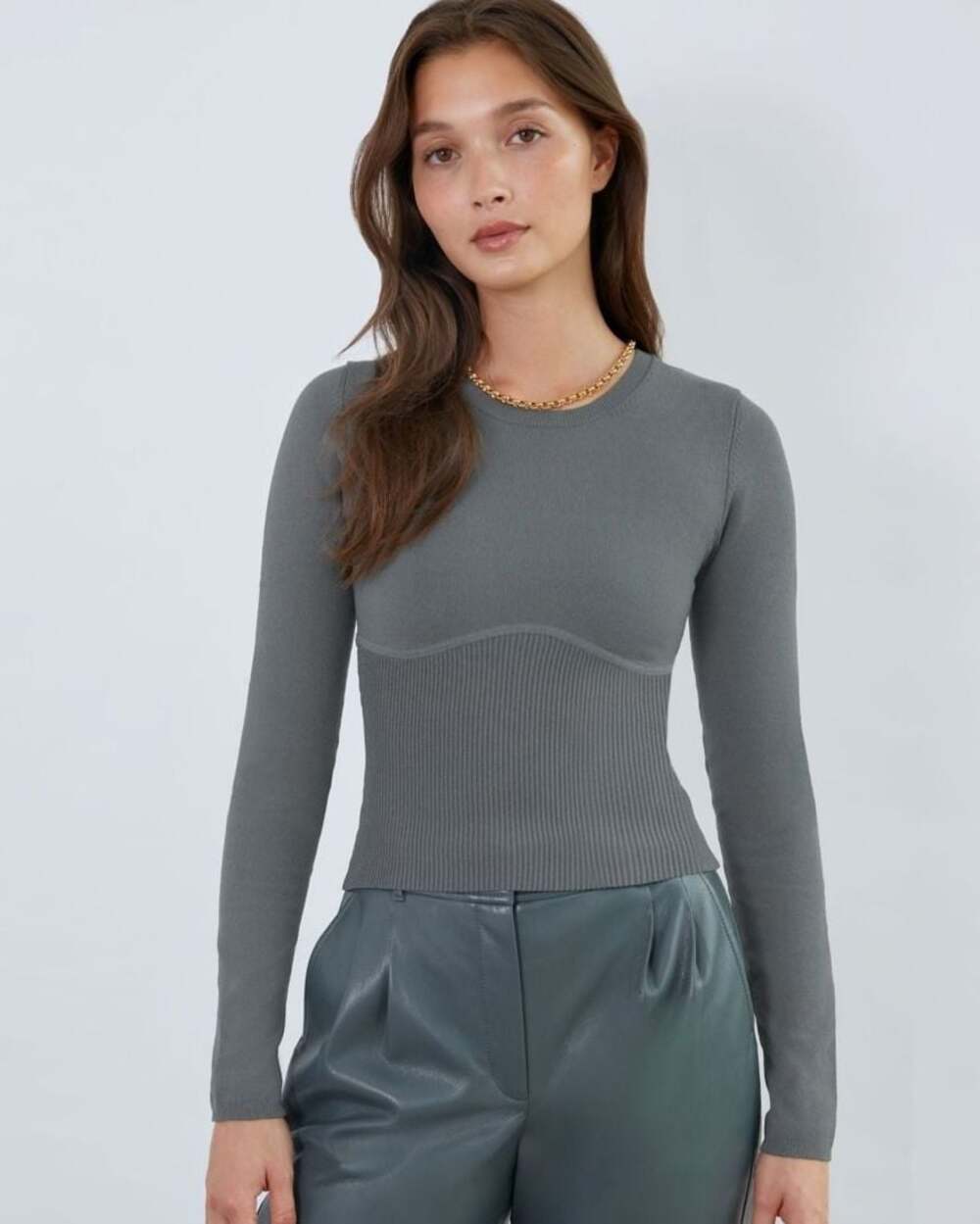 Babaton Sculpt Knit Empire Longsleeve Top